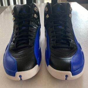NIKE Air Jordan 12 Retro Women’s AO6068-004 Black/ Hyper Royal Sneakers Size 7.5